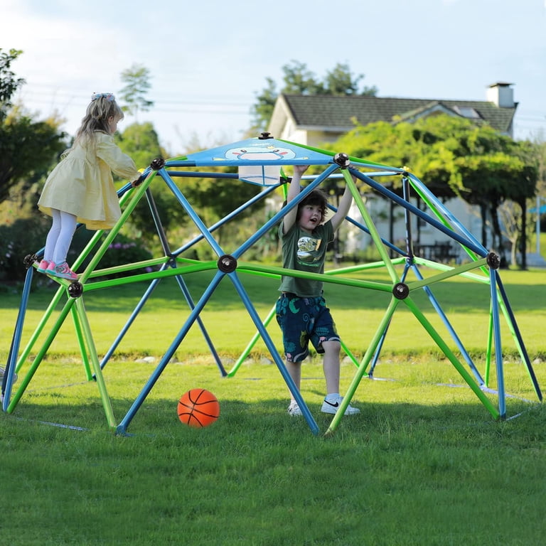 Zupapa 10FT Climbing Dome Supports 1000LBS Upgraded Decagonal Geo