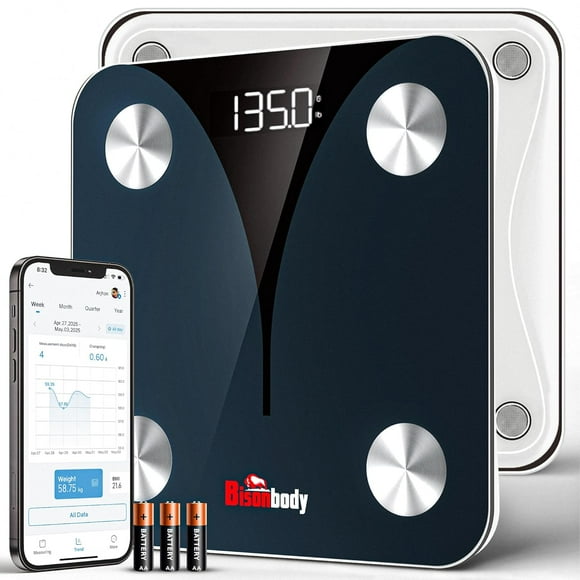Smart Digital Body Scale – Detects 20 Body Composition Metrics Including Weight, BMI, Body Fat, and Much More – Connects to Smartphone App – Supports 8 Users – Digital Family Scale