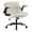 Beige, variant on EDX Armless PU Leather Office Chair Criss Cross Legged Chair No Wheels, Comfy Home Office Desk Chairs, Brown