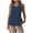 Navy, variant on APEXFWDT Women's Summer Cotton Linen Tank Top Loose-Fit Crew Neck Sleeveless Tank Top Solid Color Breathable Casual Wear,M,Purple