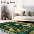 thumbnail image 2 of ODIKA 2'x3' Machine Washable Non-Slip Area Rug, Whimsical Jungle Safari for Boys High Traffic Rug, Green, 51371, 2 of 7