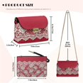 thumbnail image 6 of KUIFORTI White Rose Womens Leather Crossbody Bag Durable Woman Shoulder Bag Handbags Casual Easy to Carry Purse Shoulder Bags with Chain Strap for Daily Life, 6 of 6