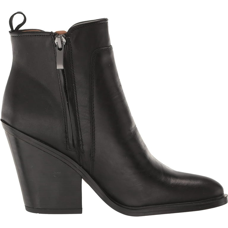 Franco fashion sarto leather block heel booties