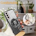 thumbnail image 5 of Compatible with Samsung Galaxy S21 Case Glitter with Magnetic Stand Pink,Phone Samsung S21 Case Silicone Transparent Support Wireless Charging Shockproof Luxury Protective Cover (Black), 5 of 13