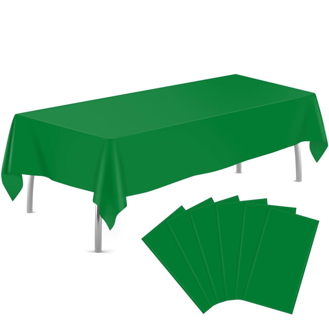 Mantel de plástico Tujol Green, 6 unidades, 137 x 274 cm, rectangular