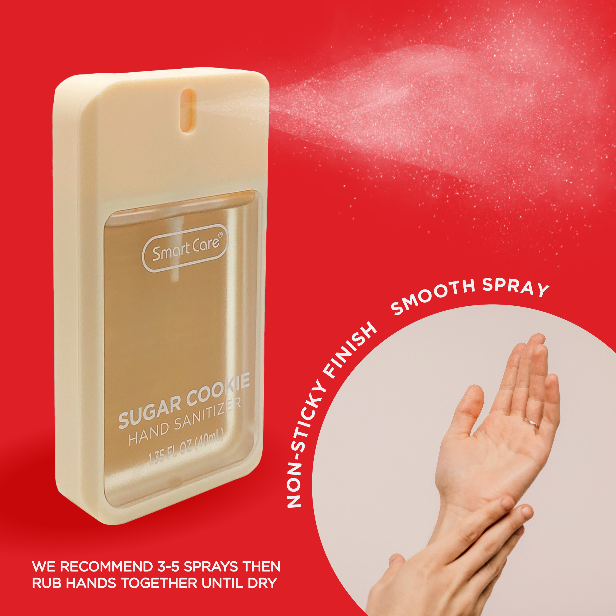 Smart Care Scented Hand Sanitizer Spray, Sugar Cookie, 1.35 fl oz