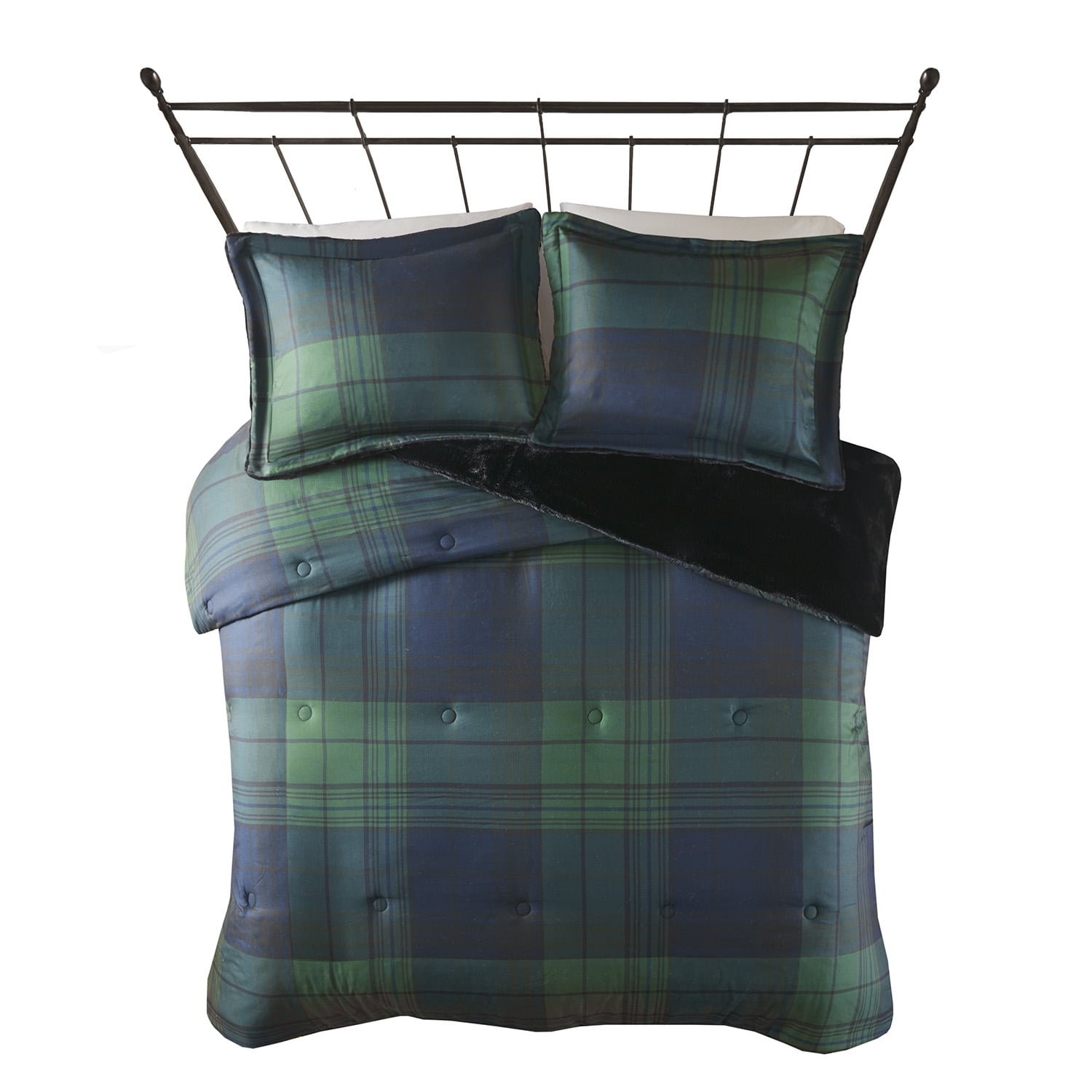 Woolrich Cedar Green Plaid 3 Piece Comforter Set, King
