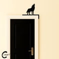 thumbnail image 2 of C-CRAFT Wolf Door Corner Metal Sign 12 Inches, Door Topper Decor with Wild Wolf Design, Halloween Home Decoration, Unique Gift for Him, 2 of 4
