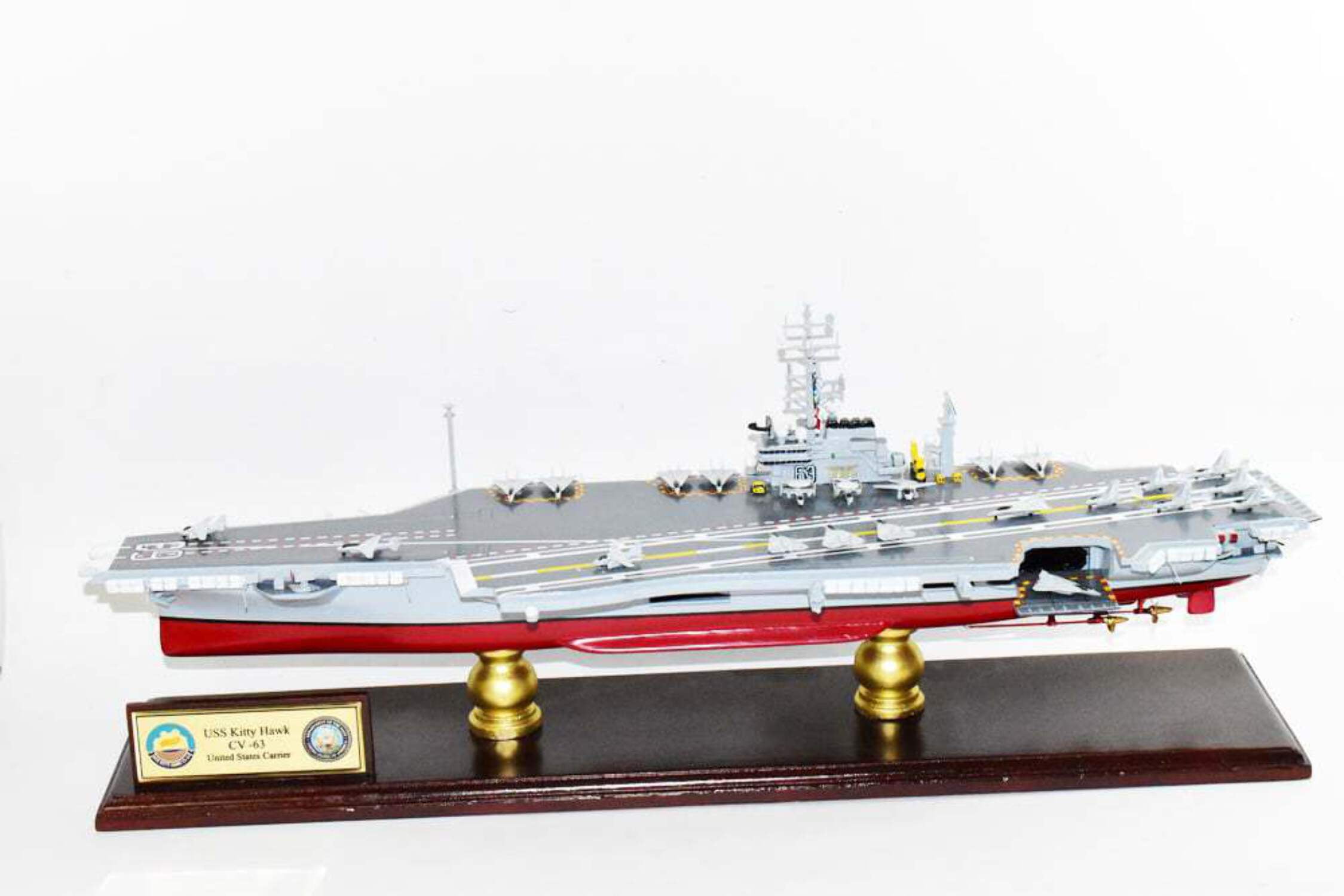 USS Kitty Hawk CV63 Aircraft Carrier Model 24 inch,Navy,Scale Model
