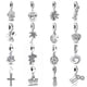 thumbnail image 4 of NEW 925 Sterling Silver Charm Fit Original Bracelet Accessories Women Jewelry White Series Football Snake Dreamcatcher Cross, 4 of 5