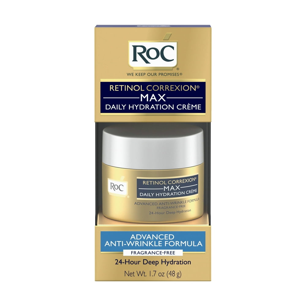 RoC Retinol Correxion Daily Hydration Creme with RoC Retinol, FragranceFree, 1.7 fl oz