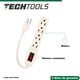 thumbnail image 5 of CNX Tech Tools by Barra Multicontacto, Supresor De Picos, Regleta multicontacto, Derivador de Corriente de 20 cm con 4 Tomas polarizadas (Clavija de 1.31 mm, 127 V, 60 Hz, 13 Amps, 1625 W) CNX MULTI204B, 5 of 8