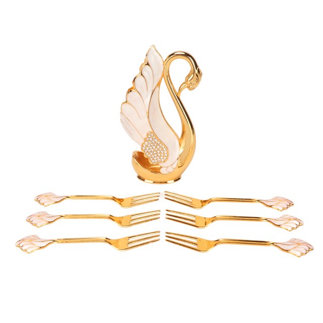 Swan Base Holder,Swan Base Holder Innovative Dessert Spoon Kit Coffee Fork Spoon Built for the Future