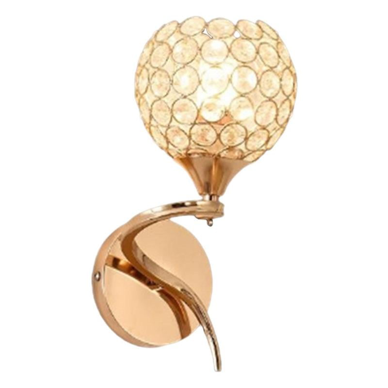 Gold Wall Sconce, Modern Luxury Crystal Wall Lamp, Wall Mounted Crystal