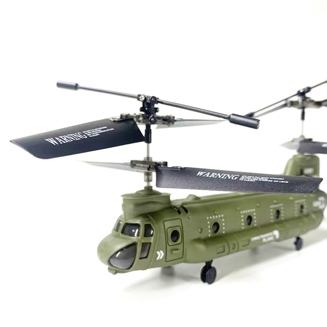 S026H RC Transport Helicopter Model, 2.4GHz 3CH Dual-Rotor Aircraft with Gyro Stabilizer & One-Key Functions, RTF Army Green Military Model for RC Hobbyists