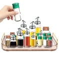 thumbnail image 2 of Whiskey Glass Tray with Draining Net Large Capacity Coffee Cup Food Holder Space Saving Bathroom Counter Organizer Decorative Simple Organizer Tray for Kitchen Bathroom, 2 of 6
