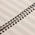 thumbnail image 3 of Blank Sheet Music Composition Manuscript Staff Paper Art Music Notebook 50 Pages 26x19cm, 3 of 4
