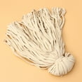 thumbnail image 4 of 1 rollo de 10 mm de ancho, cuerda plana, color brillante, cuerda de algodón trenzada multifuncional, disfraz, cuerda para DIY Art Craft (beige), 4 of 5