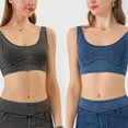 thumbnail image 7 of Sopiago Women's Bras Cowboy Yoga Sports Bra Women's Tight Fitting Elastic High Strength Absorbing Gathering Fitness Bra Light Blue,XL, 7 of 7