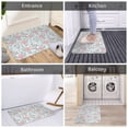 thumbnail image 5 of Fuzoiu Cute Rabbit And Heart Print Door Mat Outdoor Indoor Welcome Mats, Front Doormat,Flannel Non Slip Durable Entrance Rugs for Front Door, Inside Outside Entry, Porch, Resist Dirt,16x24in, 5 of 7