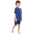 thumbnail image 6 of Fruit of the Loom Boy's Getaway Loose Fit Short Sleeve Top, Pajama Sleep pant & Short Set, 3-Piece, Sizes 4/5-14/16, 6 of 20