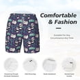 thumbnail image 5 of Lsque Mens Swim Trunks Bamboo Panda Pattern - Bathing Suit Compression Liner - Beach Swim Shorts Swimwear - (S-3XL) - Stretch Quick Dry -Medium, 5 of 9