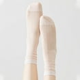 thumbnail image 5 of Gaoso 3 Pairs Women's Mesh Cut-Out Calf Socks Cute Causal Crew Socks Summer Breathable, 5 of 7