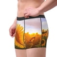 thumbnail image 2 of Fuzoiu butterflies flying near sunflower in field Print Men's Ultra Breathable Underwear,No Riding Up Boxer Briefs with ComfortFlexible Waistband-X-Large, 2 of 5