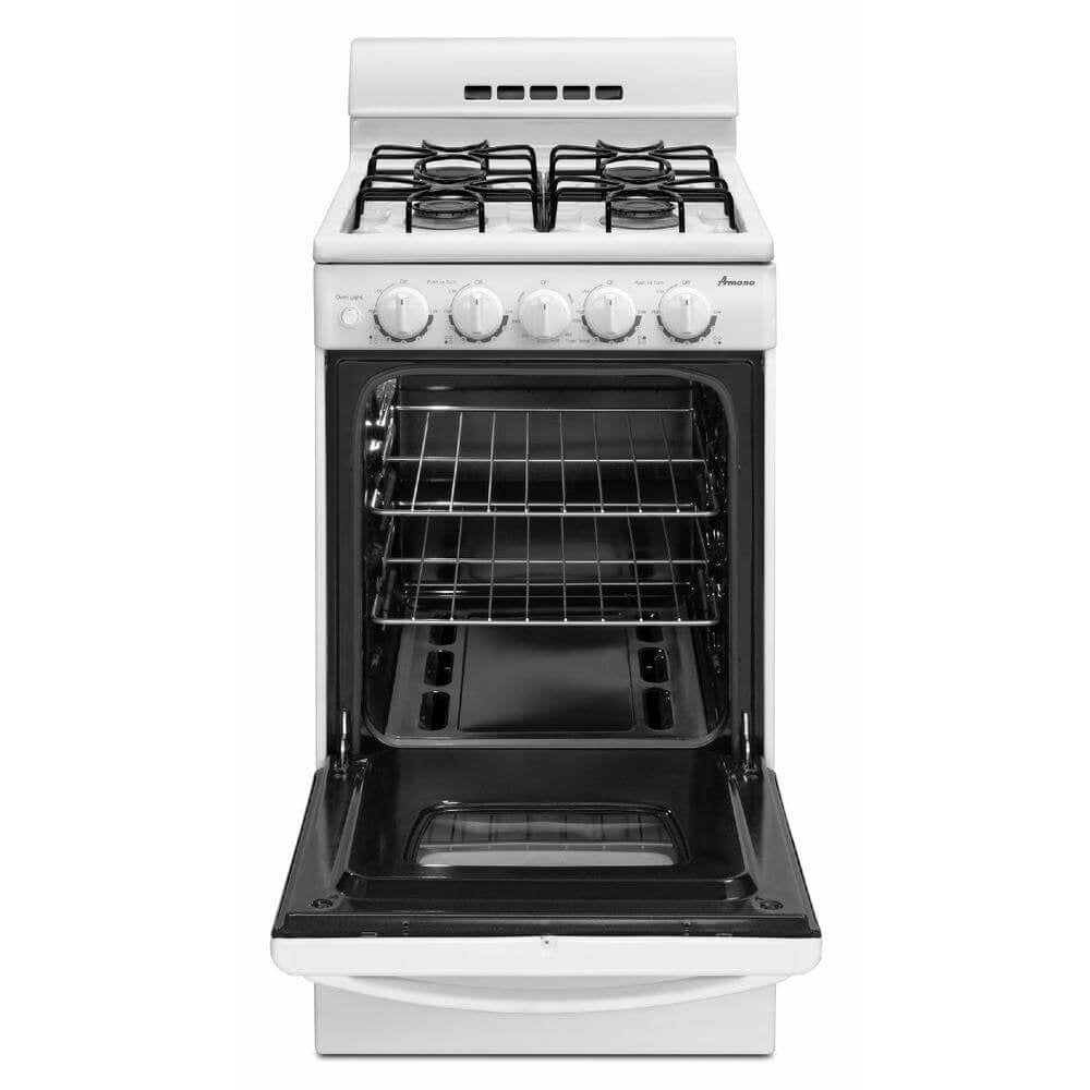 Amana AGG222VDW 2.6 Cu. Ft. Freestanding White Gas Range