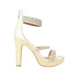 thumbnail image 2 of Sandalia de vestir Tacones Mujer Sintetico Blanco Gris Leon 444450, 2 of 4