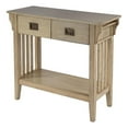 thumbnail image 1 of Beaumont Lane Transitional 36"W Wood 2 Drawer Console in Antique Beige, 1 of 10