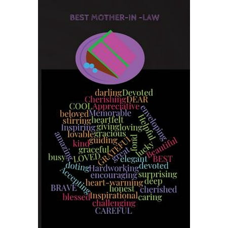 Best Mother-In-Law Ever : Unusual Gift/Mother's Day Gift/Word Cloud/Diary/Planner/Daily