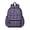 Purple and Black, variant on Yellow and Black Checkered Pattern Backpack for School, Cute School Bag with Adjustable Shoulder Straps and Padded Back, 13.4"x11"x4.7"