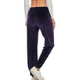 thumbnail image 5 of SAYFUT Women Velvet Velour Joggers - Solid Basic Premium Soft Stretch Warm Winter Sweatpants Velour Track Pants, 5 of 6