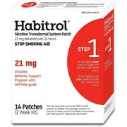 Habitrol Nicotine Transdermal System Stop Smoking Aid, Step 1 (21 mg), 14 Count (Pack of 1)
