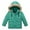 Green, variant on Toddler Girl Winter Coat with Hooded Puffer Jacket Kids Boys Green Jacket Zip up Long Sleeve Waterproof Boys Thicken Jacket Girls' Outerwear Jackets & Coats 3-4 Years