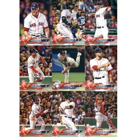 - 2018 Topps Boston Red Sox Team Set of 14 Baseball Cards (Series 1): Rafael Devers(#18), Chris Sale(#20), Eduardo Rodriguez(#43), Boston Red Sox(#48), Eduardo Nunez(#76) plus more!