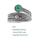 thumbnail image 4 of Guardurnaity Anillo Plata Punk Anillo Abierto Mujer Nudillo Joyas Fiesta Citas Chica Mano Dec Ropa, zapatos y accesorios Miscelánea, 4 of 6