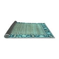thumbnail image 2 of Ahgly Company Indoor Round Oriental Light Blue Modern Area Rugs, 4' Round, 2 of 4