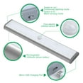 thumbnail image 3 of LEPOTEC LED Motion Sensor Cabinet Light,Under Counter Closet Lighting, Wireless USB Rechargeable Kitchen Night Lights,Battery Operated Light,20 LED Light for Wardrobe,Closets,Cabinet,Cupboard,3 Pack, 3 of 8