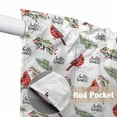 thumbnail image 4 of Cardinal Bird Swag Curtains for Kitchen/Bedroom/Living Room, Berry Holly Branches Winter Plants Scalloped Curtains 63 Inch Long, Rod Pocket Window Swag Topper Curtains Valances 2 Panels Set 36"x63", 4 of 8