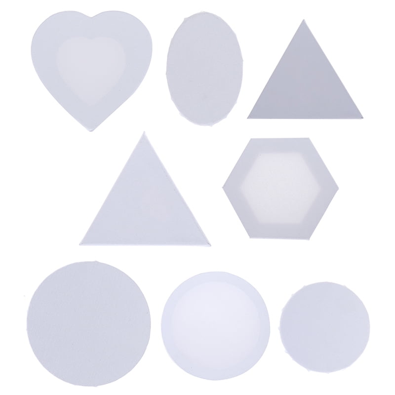 Buytra Blank White Mini Stretched Artist Canvas Art Board Acrylic Oil Paint