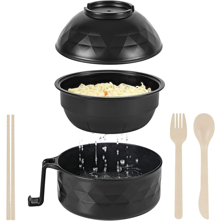Mouliraty Ramen Cooker Ramen Bowl Set With Chopsticks Microwave  Noodle,College Dorm Room Essentials For Girls For Boys Apartment-Pink Kitchen  Appliances on 