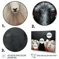 thumbnail image 3 of Designart "Minimalist Flock Black and White Sheep" Animals Floater Framed Canvas Art Print, 3 of 7