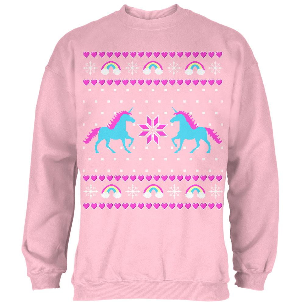 Old Glory Unicorn Rainbow Ugly Christmas Sweater Mens Sweatshirt Other