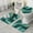 Teal And Gold-1, variant on Gray and Gold Marble Gold Dots Pattern Bathroom Rugs Sets 3 Piece,Toilet Cover Set,Absorbent Non Slip Bathroom Mats Sets with U-Shaped Contour Rug Toilet Rug Set