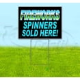 thumbnail image 1 of Fireworks Spinners Sold Here (18" x 24") Yard Sign, Includes Metal Step Stake, 1 of 6