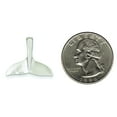 thumbnail image 2 of 14K White Gold Whale Tail Pendant Charm Jewelry, 2 of 5