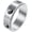Silver, variant on Women Men's Stainless Steel Rotatable Yin Yang Pattern Ring, Personalized Decorative Spinner Ring