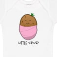 thumbnail image 4 of Inktastic Little Spud Pink Boys or Girls Baby Bodysuit, 4 of 5